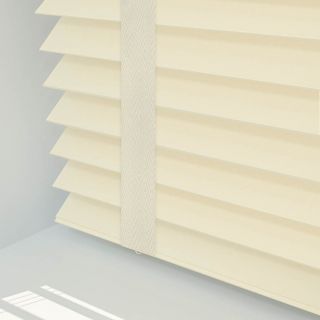  Gloss Cream Wooden Blind with Tapes
