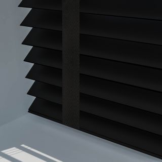 Noir Wooden Blind with Tapes